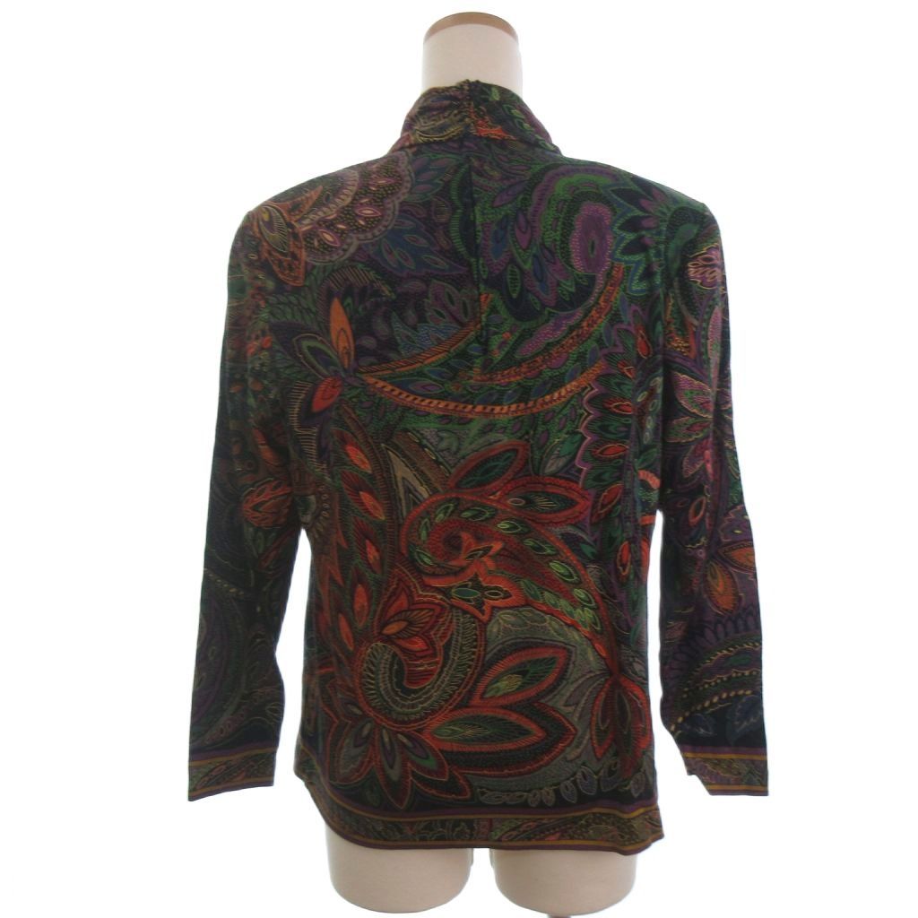 レオナール LEONARD FASHION ブラウス カットソー 長袖 総柄 ウール