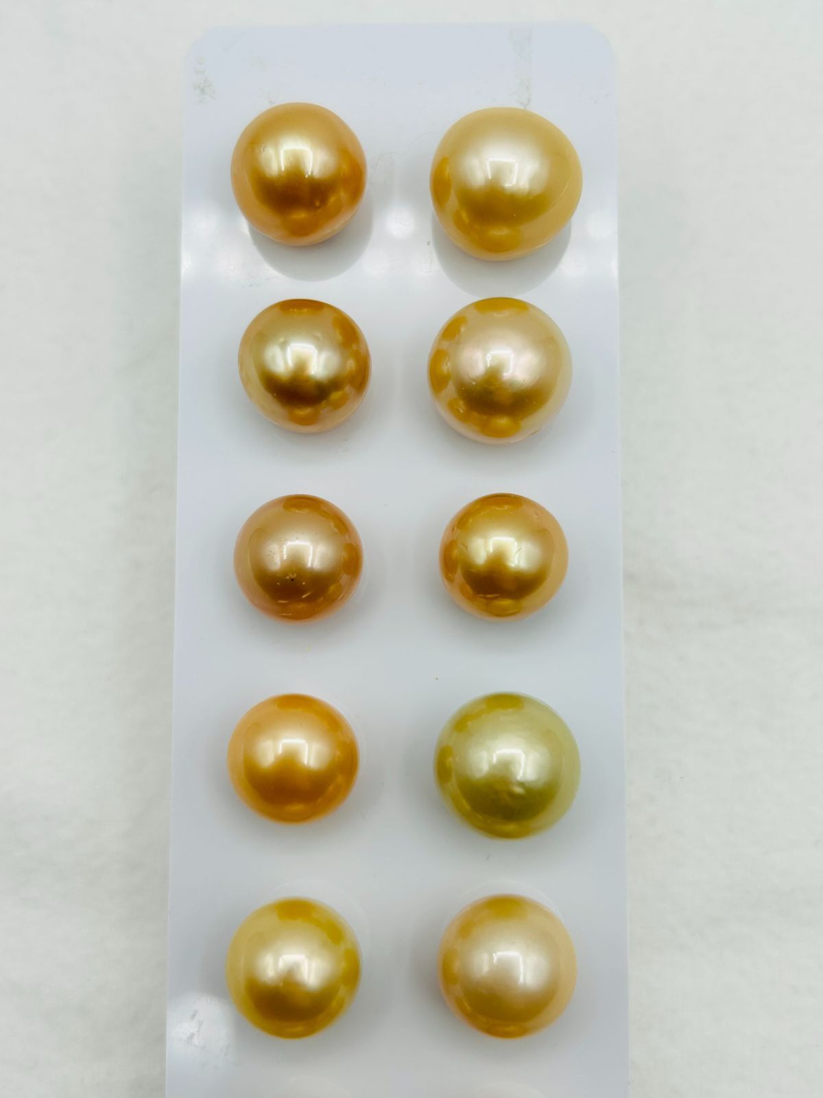 まとめ買いがお得！】真珠 南洋 白蝶 パール ルース ゴールド 12.0