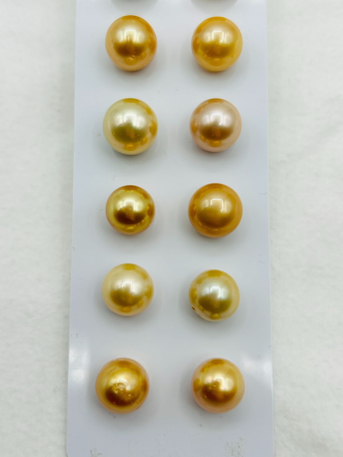 まとめ買いがお得！】真珠 南洋 白蝶 パール ルース ゴールド 12.0