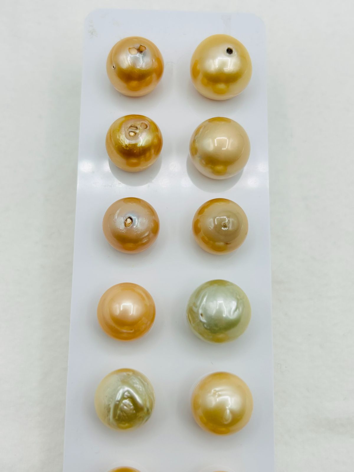 まとめ買いがお得！】真珠 南洋 白蝶 パール ルース ゴールド 12.0