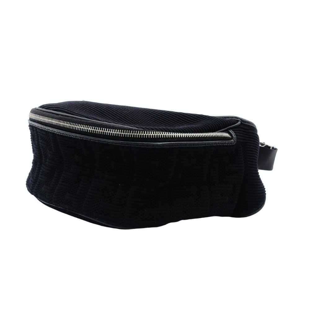 フェンディ FENDI ズッカ エンボス ボディバッグ ブラック ウエスト