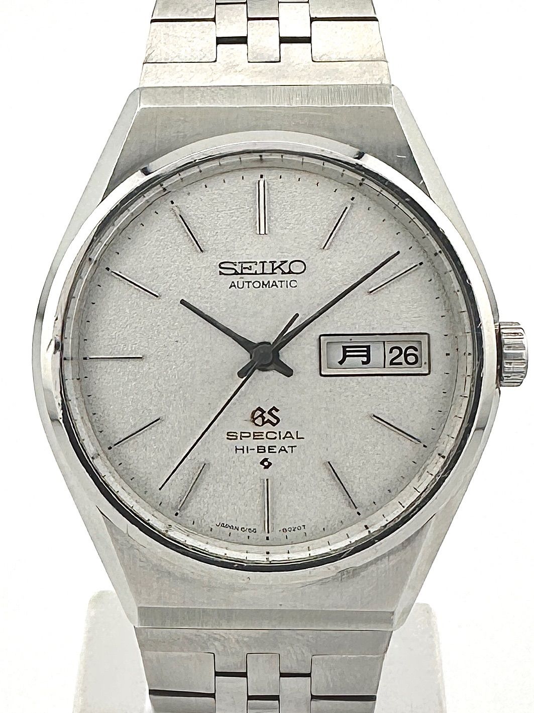 GRANDSEIKO 6156 8040 スペシャル ハイビート梨地文字盤 OH済み グランドセイコー