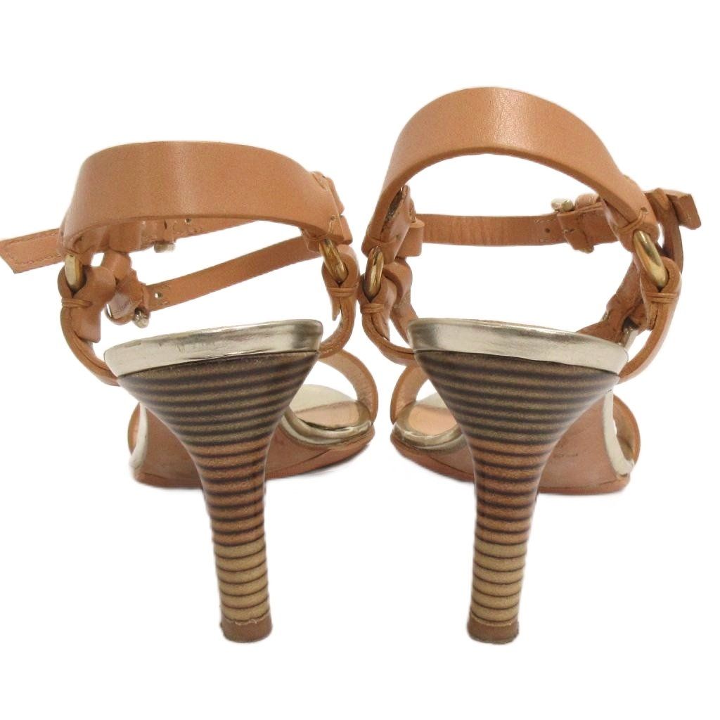 ペリーコ PELLICO パンプス サンダル ストラップ レザー ベージュ 35