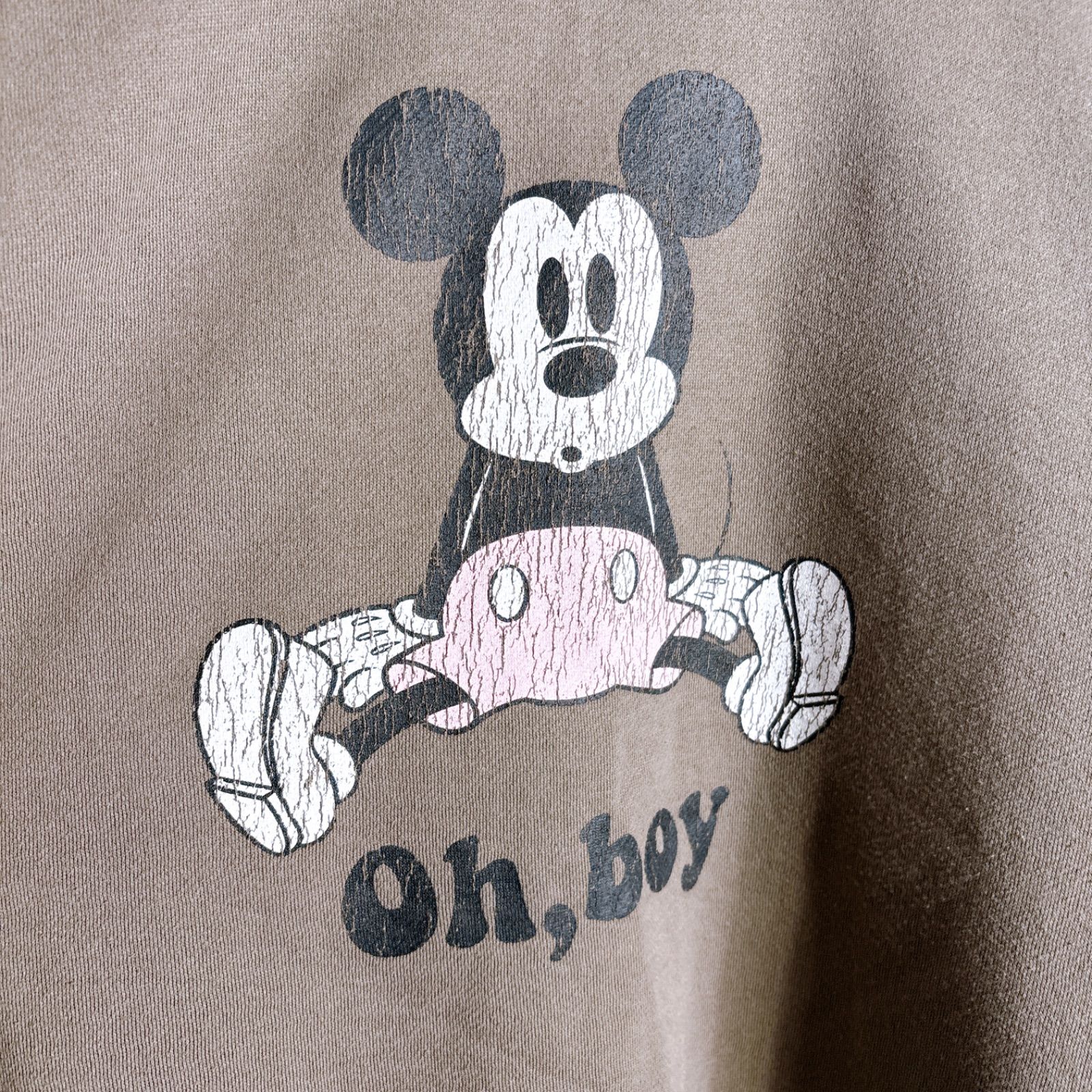 入手困難】ディズニー Disney Vintage 現行復刻 ブラウン 白足ミッキー