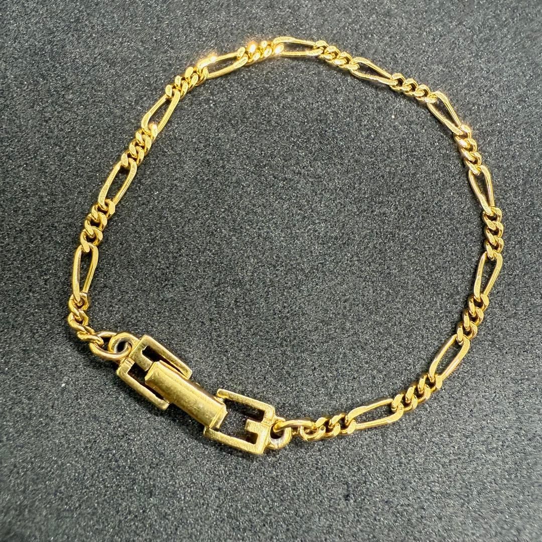 GIVENCHY ジバンシィ ジバンシー ゴールドチェーンブレスレット Gロゴ