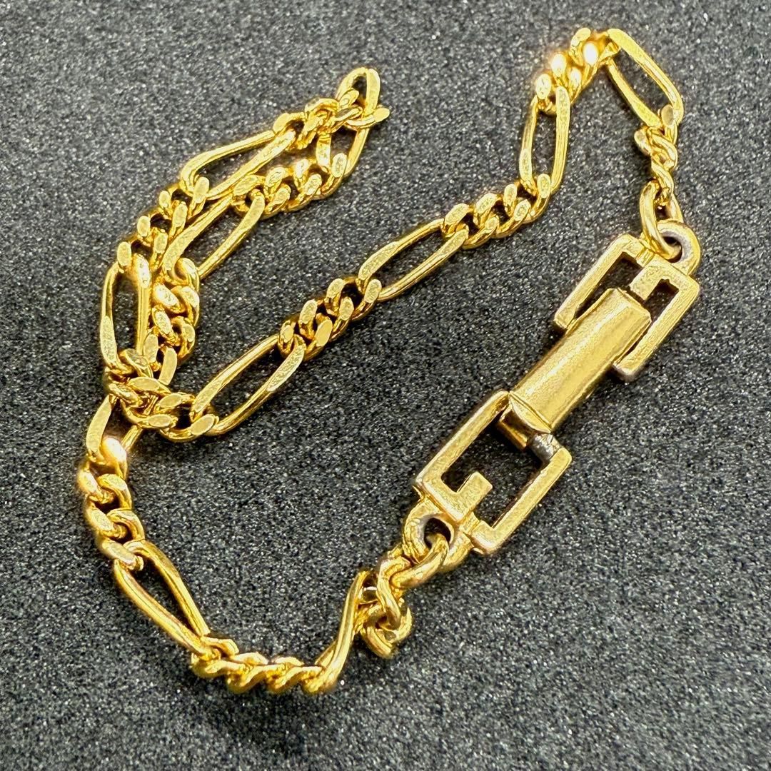 GIVENCHY ジバンシィ ジバンシー ゴールドチェーンブレスレット Gロゴ