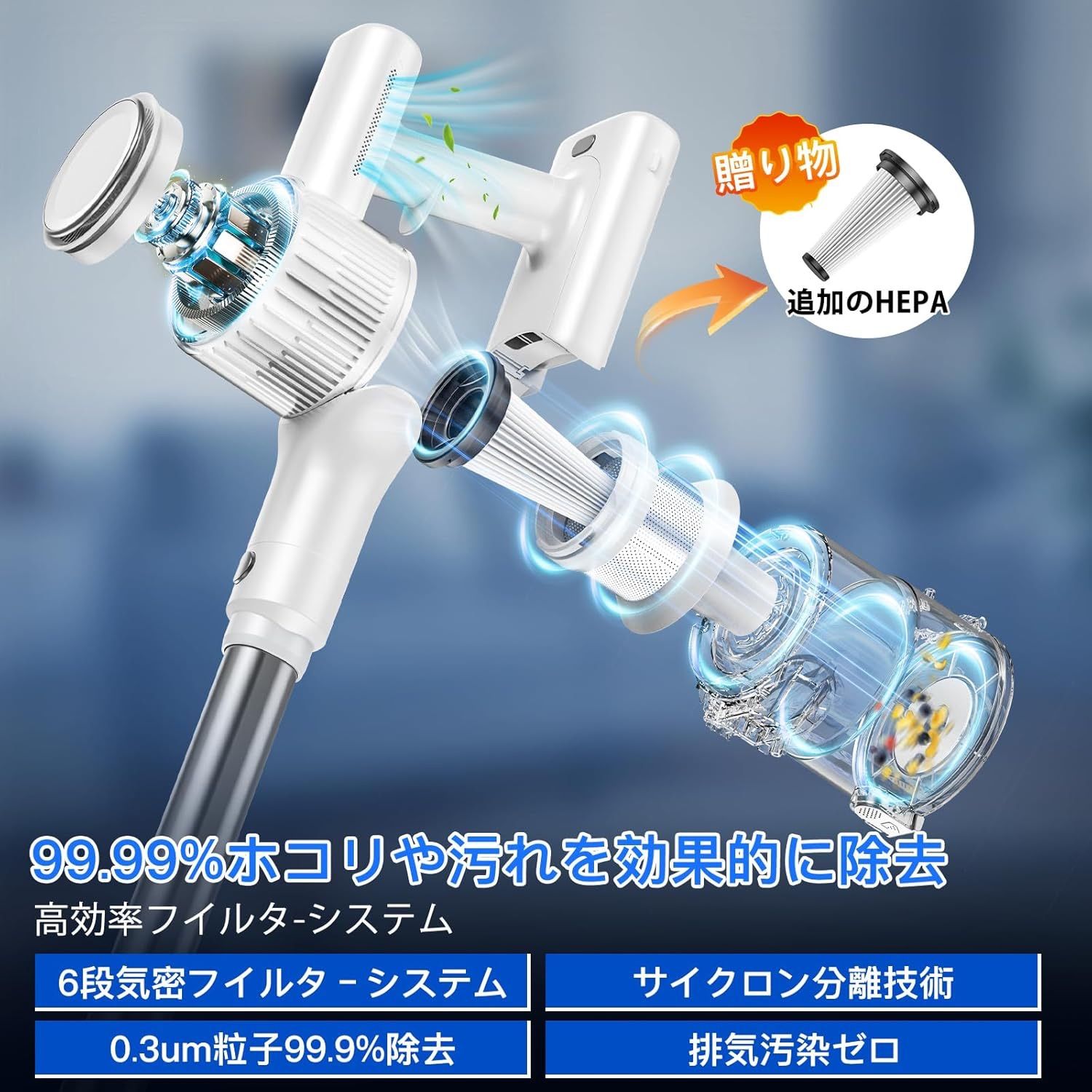 掃除機 コードレス【2026月新登場！業界革新！85Kpa超強力吸引＆50分