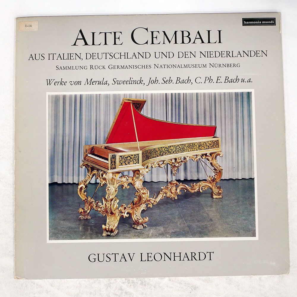 国内盤 グスタフレオンハルト/ALTE CEMBALI/HARMONIA MUNDI 76977 LP
