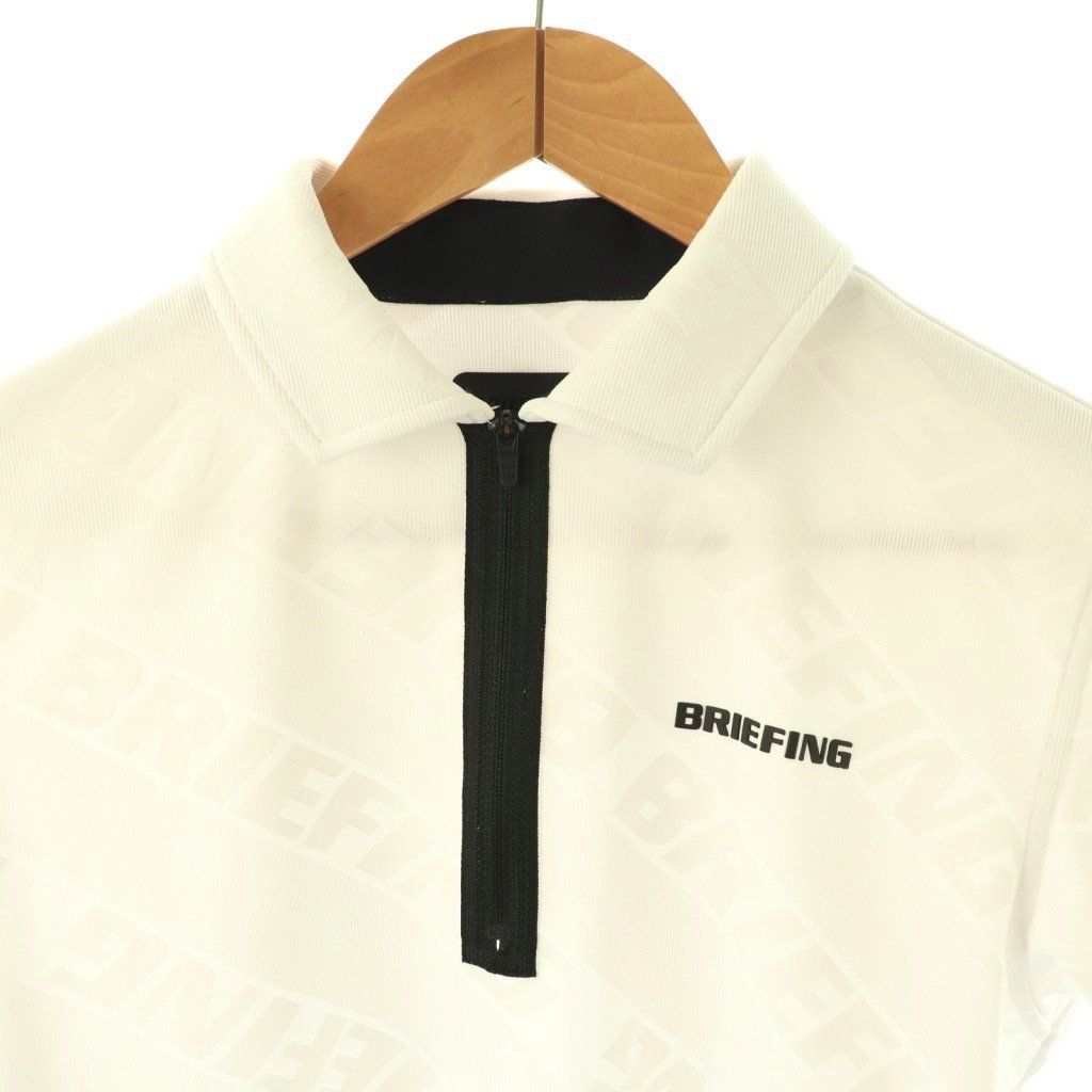 ブリーフィング BRIEFING SH MENS BIAS LOGO HALF ZIP SHIRT