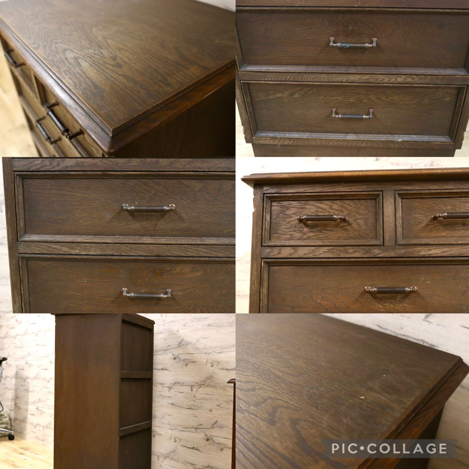 GMIK828○永田良介商店 トールチェスト 神戸家具 洋家具 クラシック