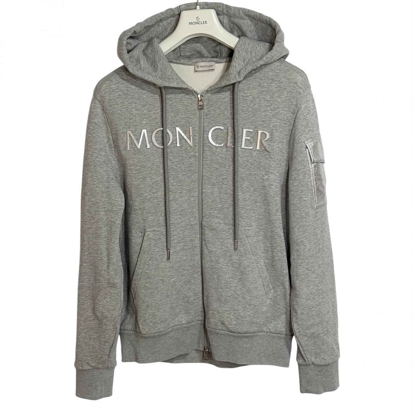 ヒ*デ様 MONCLER グレー キルティングパーカー サイズL MONCLER/L /グレー /フロントロゴパーカー /型番F20911A2010053334