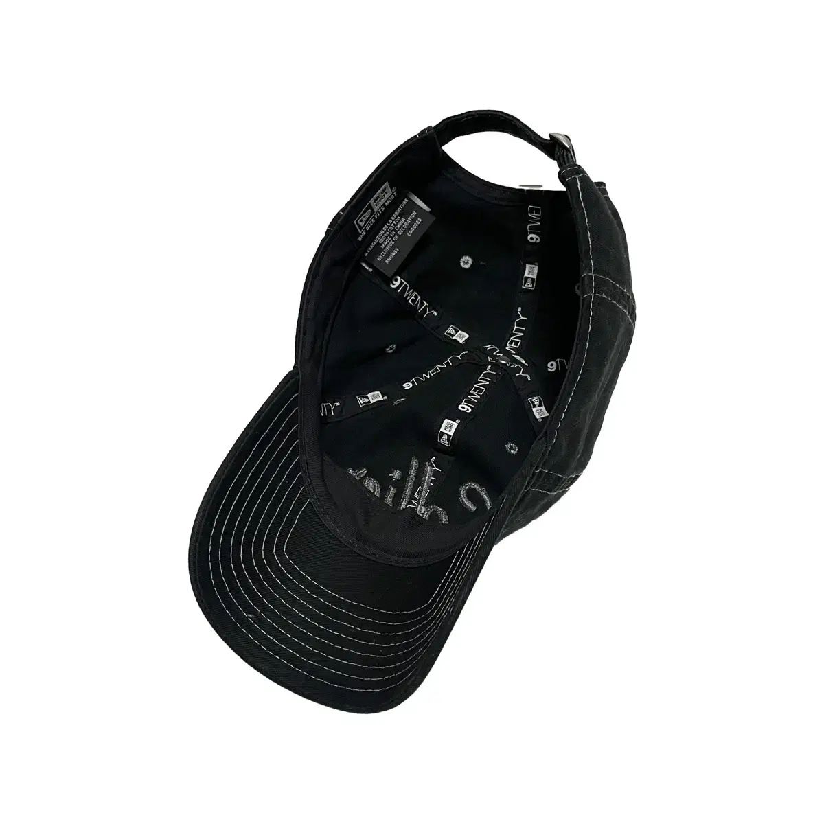 ニューエラ ブラック ベースボールキャップ Collier 刺繍 ロゴ - メルカリ