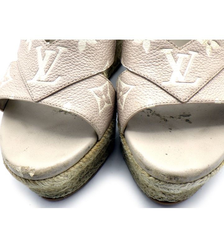 ルイヴィトン LOUIS VUITTON モノグラム エスパドリーユ ウェッジ