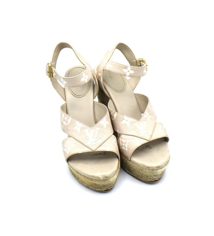 ルイヴィトン LOUIS VUITTON モノグラム エスパドリーユ ウェッジ