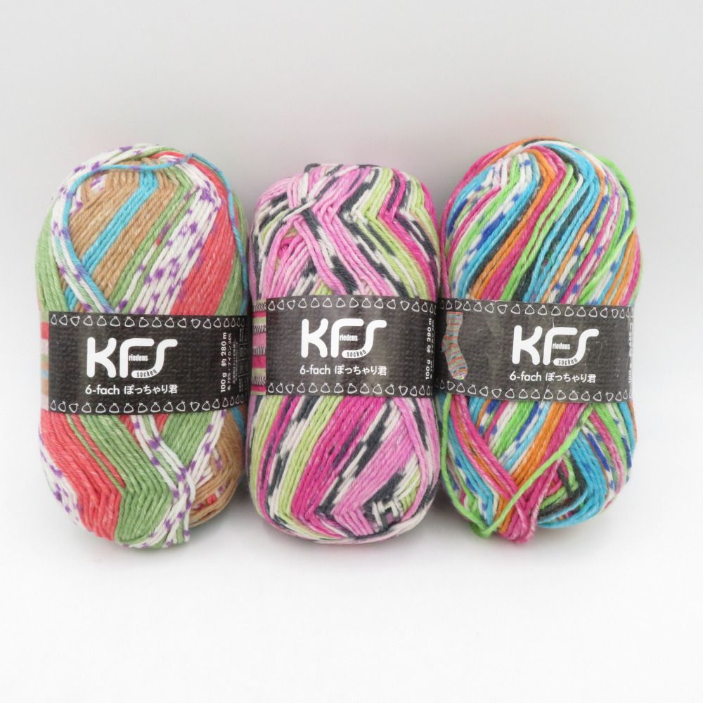 毛糸 Opal オパール KFS 6-fach ぽっちゃり君 3玉セット 100g玉巻