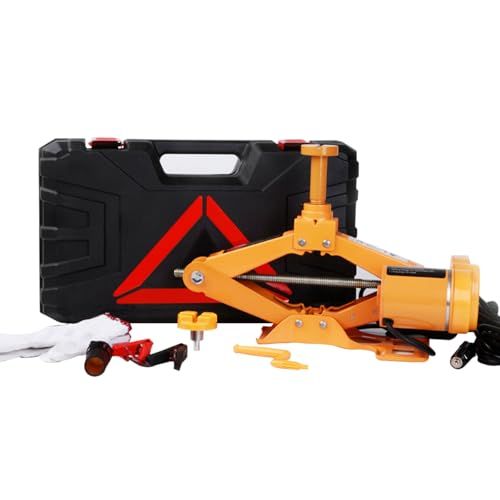 迅速に発送 MAXWIN 電動ジャッキ タイヤ交換 シガーソケット対応 整備 オイル交換 DIY 工具 LEDライト付 SUV セダン 対応 耐荷重3 t 3000 kg 安全警告収納ケース付き DC 12 V K JAK 02 3 29 f 17 e 1