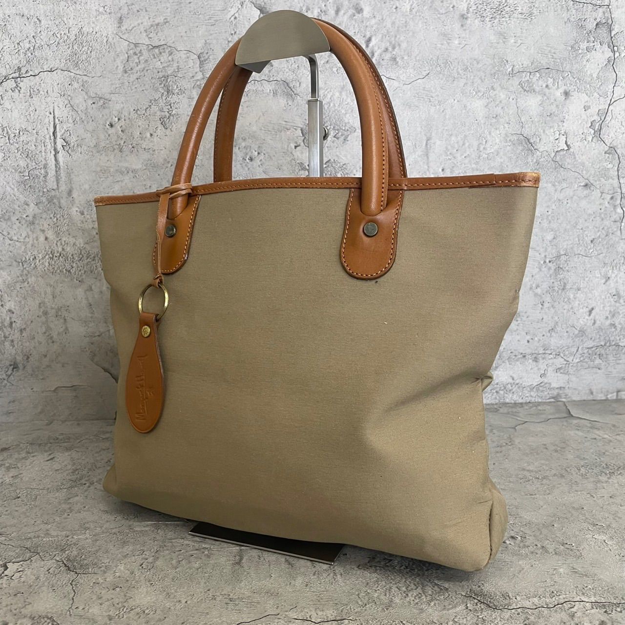 美品 マーガレットハウエル トートバッグ キャンバス レザー 茶 