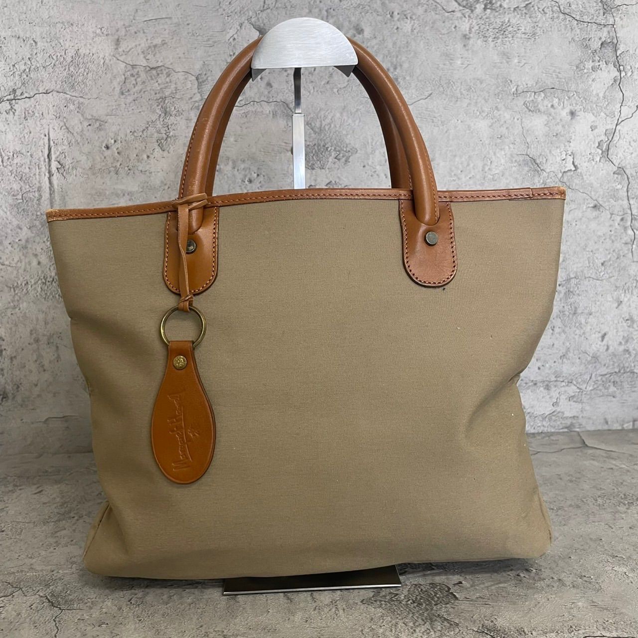 美品 マーガレットハウエル トートバッグ キャンバス レザー 茶