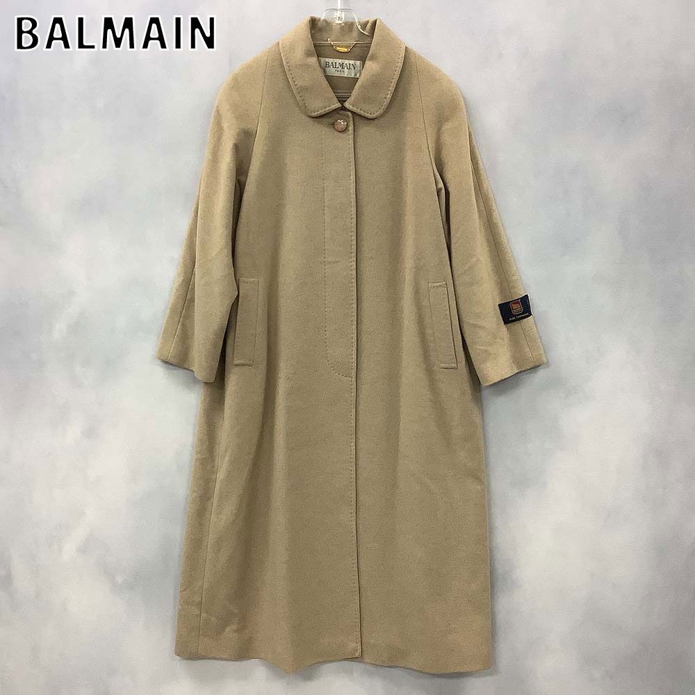 BALMAIN バルマン ステンカラーコート カシミヤ100％ - メルカリ