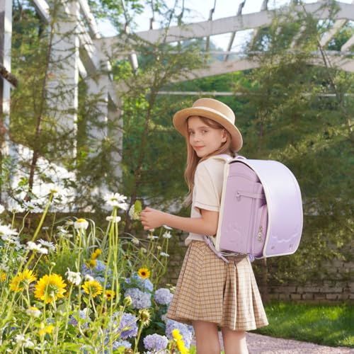 ランドセル女の子小学生通学カバン 人工皮革パール生地|キティポ一モデル ?売者6年保証 ブラウン d 73 2 bcd