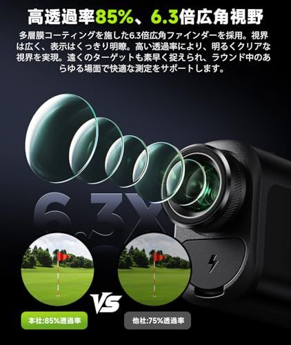  小さい 速い 見やすい FOSSiBOT F 1000 ゴルフレーザー距離計 3点間距離測定 LCD黒表示 0.02 s測定 光学6.3倍望遠 高透過レンズ m|1093 yd対応 マグネット Ultra-mini 78 bed 744 その他 キッチン 食器