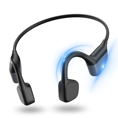 Slopow 骨伝導イヤホン Bluetooth 5 4 IPX 6 防水 最長14 時間の再生時間 音漏れ抑制 超軽量設計 通話ノイズ低減 Type C 急速充電 ランニング フィットネス 通勤に最適 ブラック 39 e 6796 f