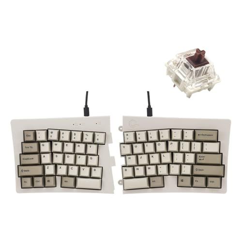 iSTEL MD 600 Alpha Rhino 英語配列 茶軸 分離型 キーボード 有線 USB 無線 Bluetooth 5 0 60 レイアウト 64 キー 白系アイボリー PBT ライノカラーダブル Gate f b 167 2