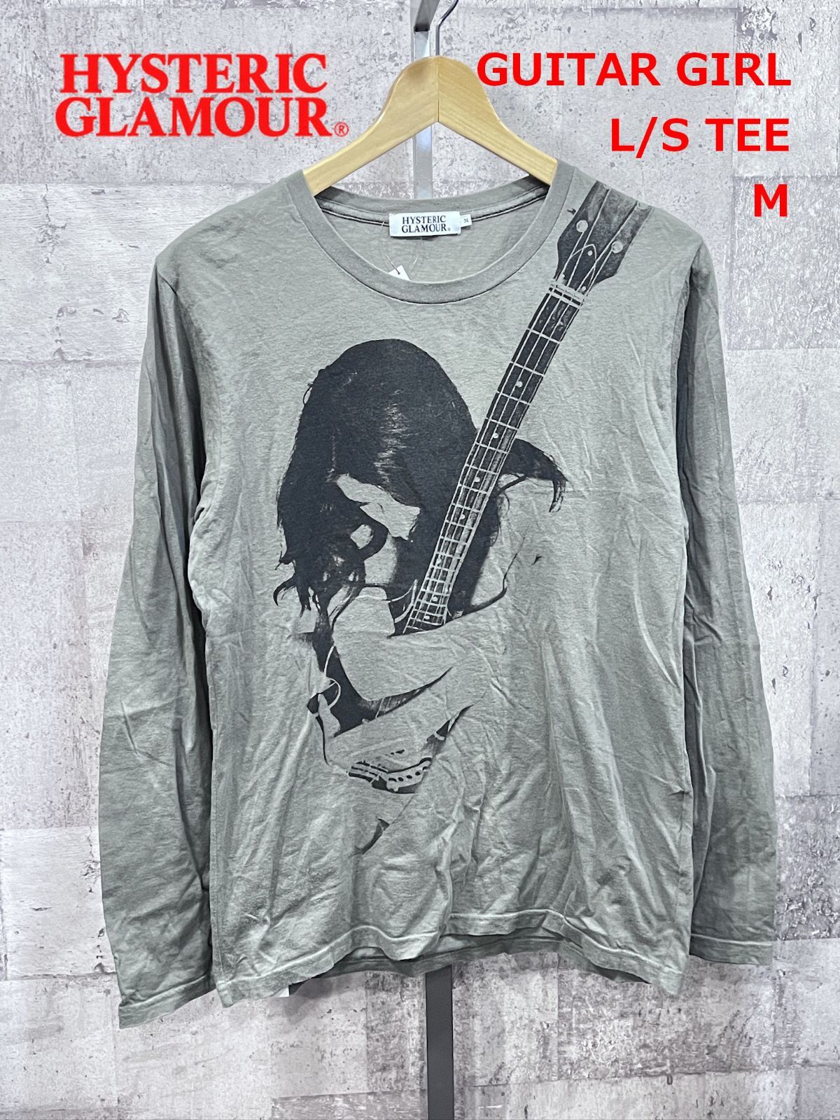 ヒステリックグラマー ギターガール 長袖Tシャツ M ロングスリーブ
