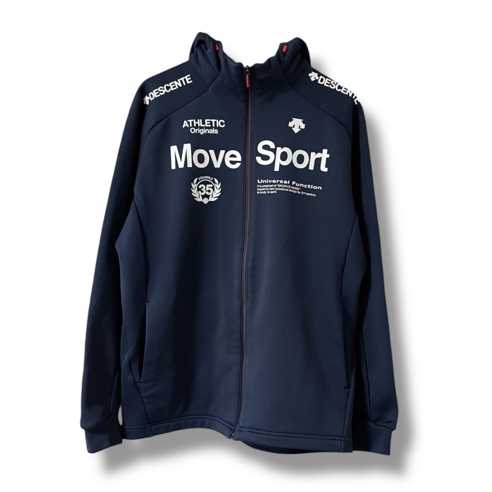 DESCENTE デサント ネイビー メンズ セットアップ ジャージ スポーツ