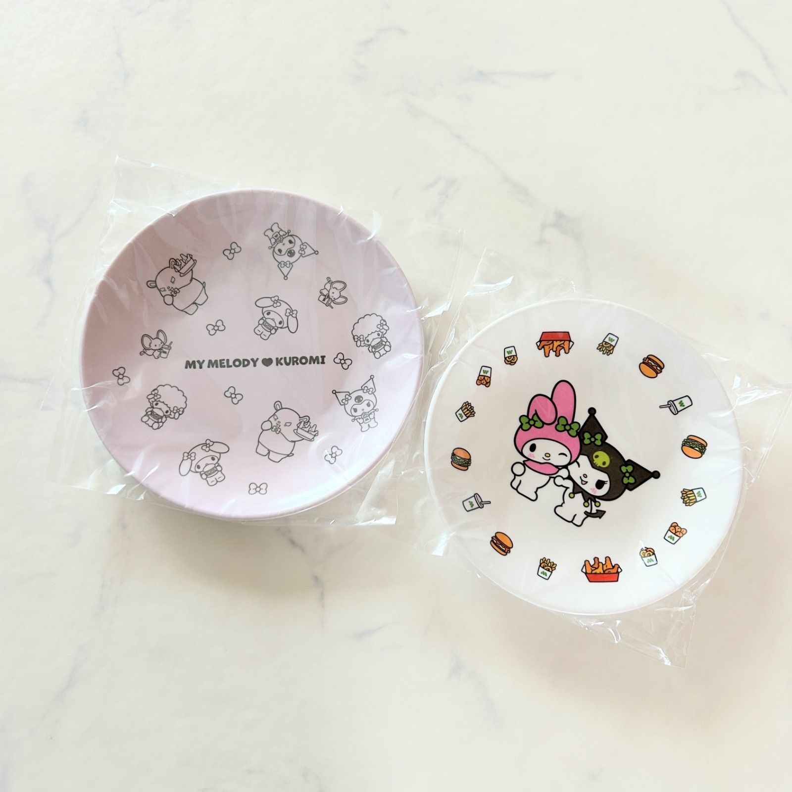 新品 モスバーガー 2026年福袋 マイメロディ メラミンプレート 皿 2枚