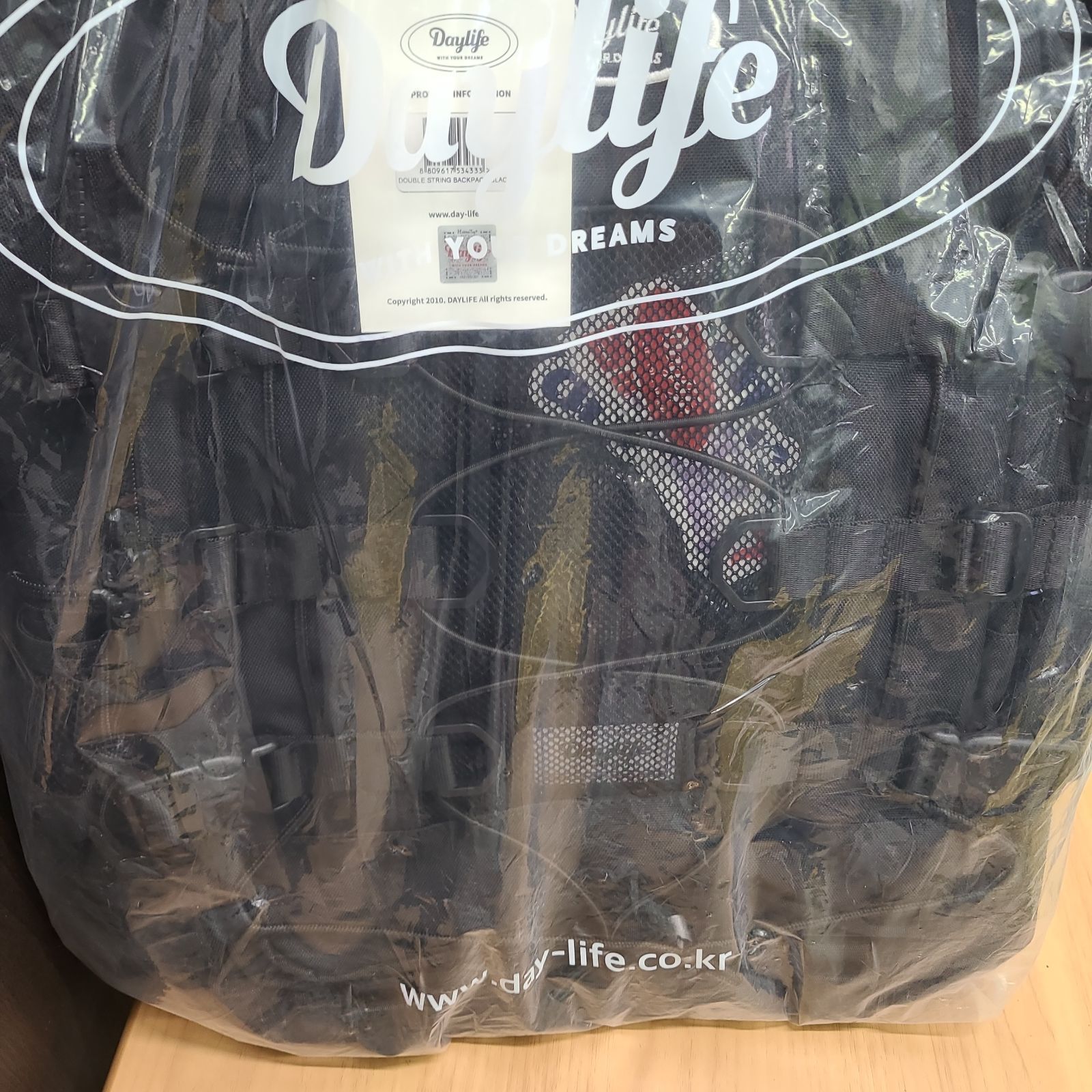海外限定 新品・未使用】韓国 DAYLIFE DOUBLE STRING BACKPACK デイ