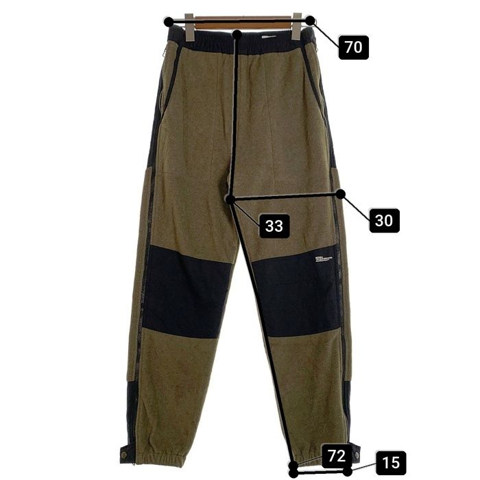 BEDWIN ベドウィン 18AW FLEECE PANTS CONRAD フリースパンツ 切替 モスグリーン ブラック Size M 相当 BEDWIN ベドウィン 18AW FLEECE PANTS CONRAD フリースパンツ 切替