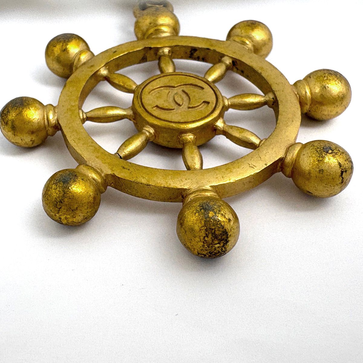 シャネル CHANEL ココマーク チェーン ベルト 94P ベルト GP レザー