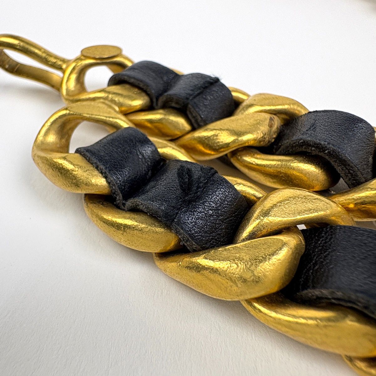 シャネル CHANEL ココマーク チェーン ベルト 94P ベルト GP レザー