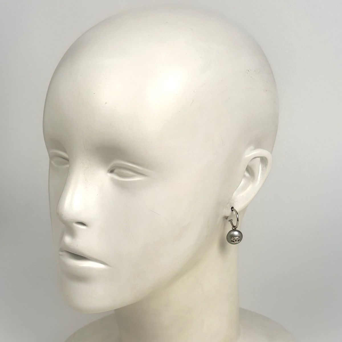 シャネル CHANEL ココマーク ピアス フープ スイング ピアス シルバー