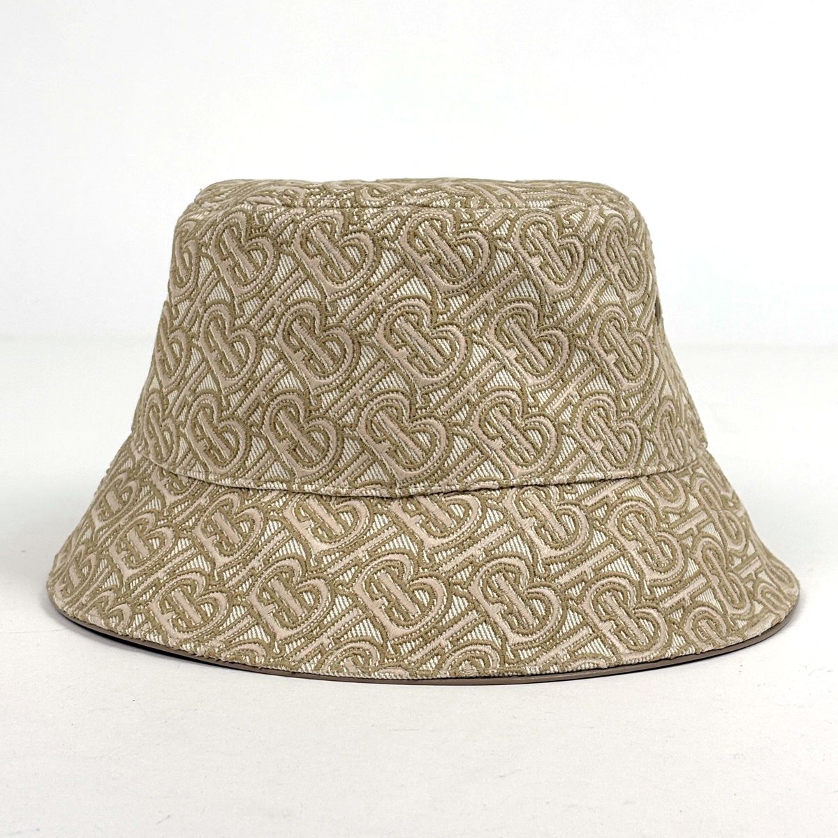 バーバリー BURBERRY ロゴ バケットハット TBモノグラム 帽子 リネン