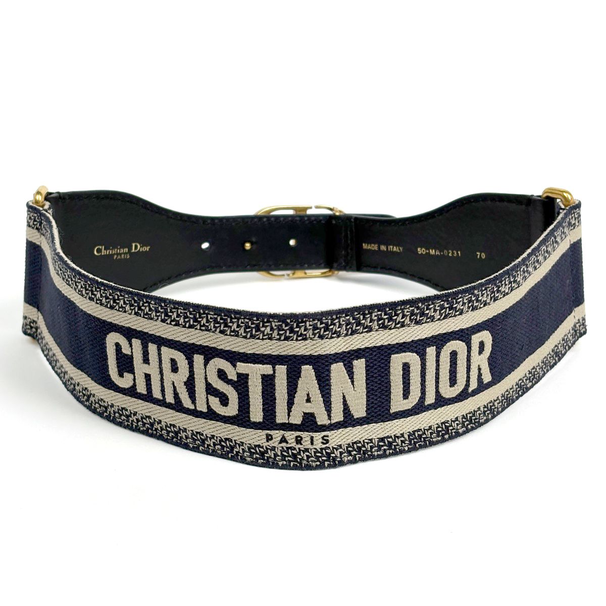 クリスチャンディオール Christian Dior エンブロイダリー ベルト ロゴ