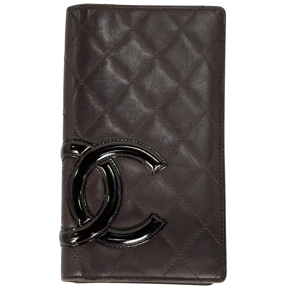 シャネル CHANEL カンボンライン 二つ折り長財布 ココマーク 長財布