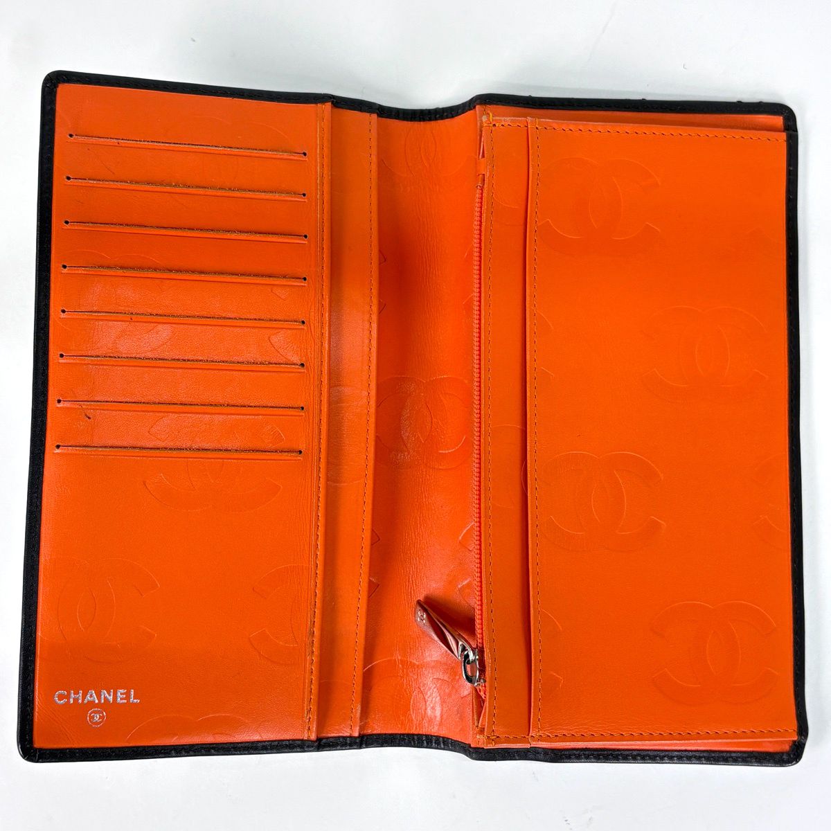 シャネル CHANEL カンボンライン 二つ折り長財布 ココマーク 長財布