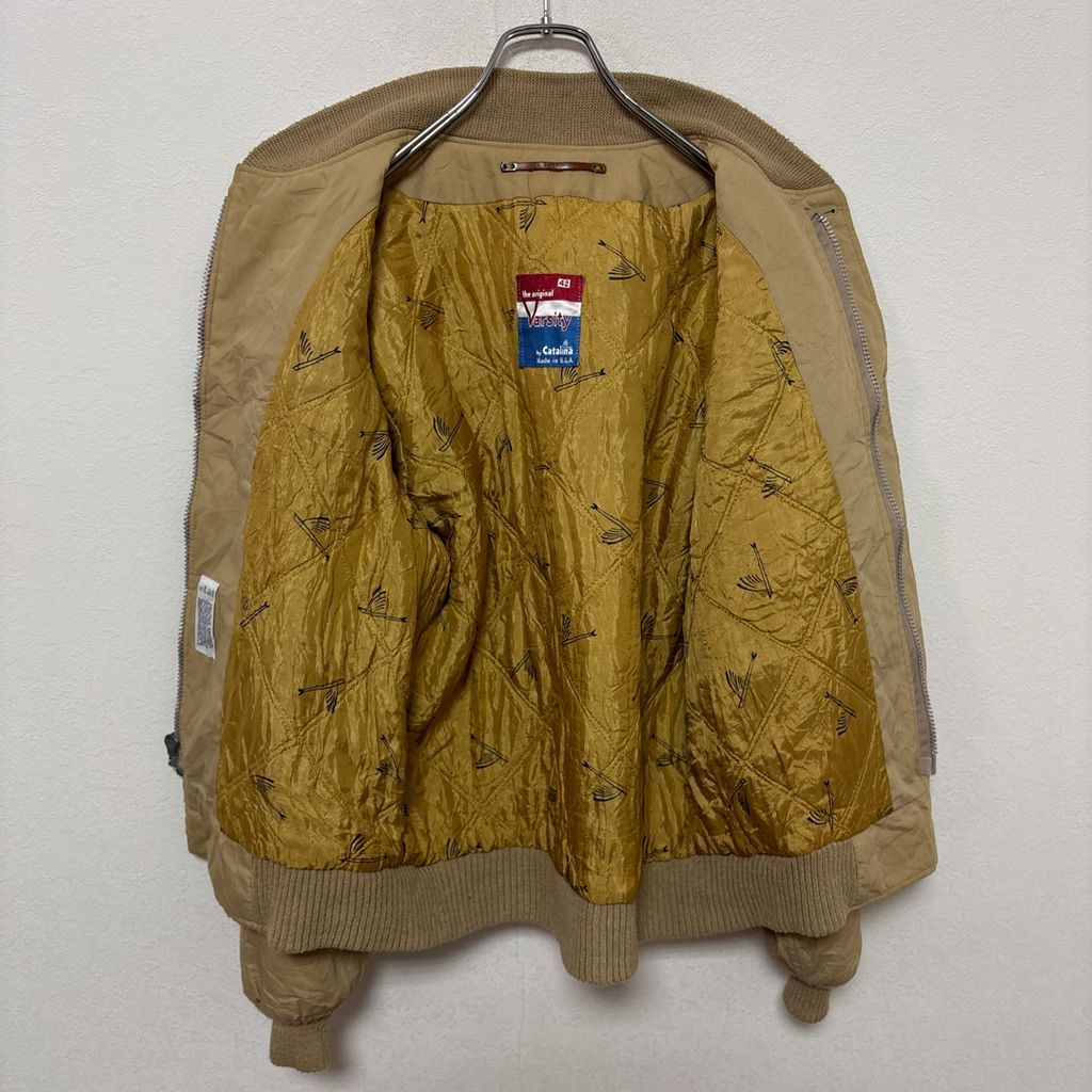 Catalina Varsity】 70～80s Padded Derby Jacket トビウオ柄 カップ