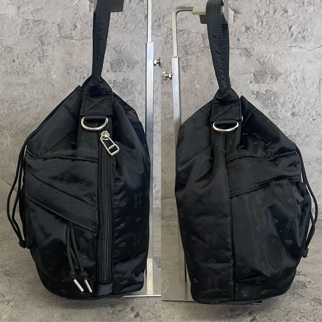 極美品 PORTER ポーター 2way ショルダーバッグ 巾着 モノグラム