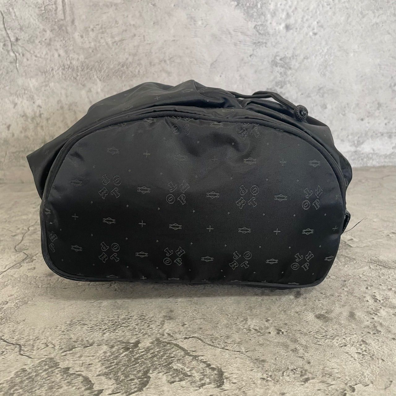 【極美品✨完売品/バルーンサック】ポーター　2way ショルダーバッグ　黒　巾着 極美品 PORTER ポーター 2way ショルダーバッグ 巾着 モノグラム