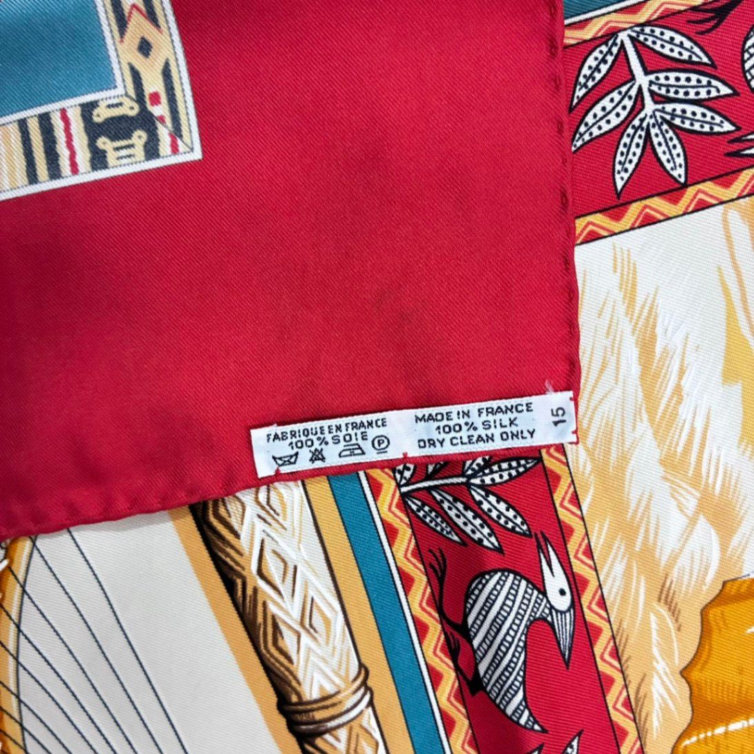 極美品 HERMES エルメス スカーフ カレ90 Au Son du Tam Tam タムタム