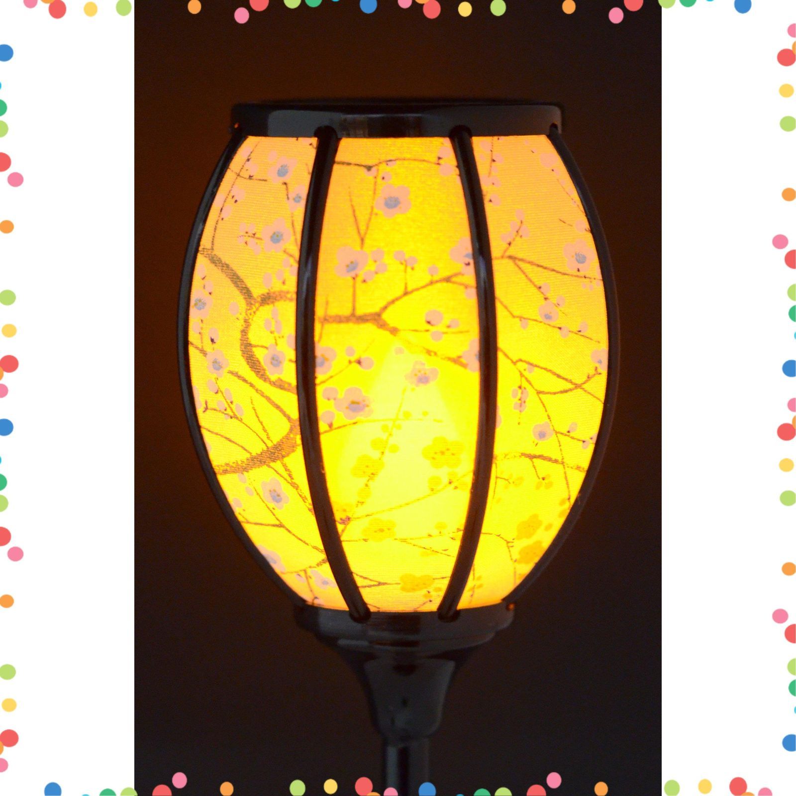  10号 桃山 紅白梅 LEDコードレス 雪洞 高さ27 cm ひな祭り用ぼんぼり その他 文房具 事務用品