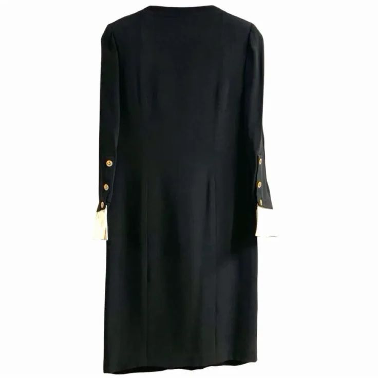 CHANEL シャネル シルク 金釦 ワンピース 36 - メルカリ