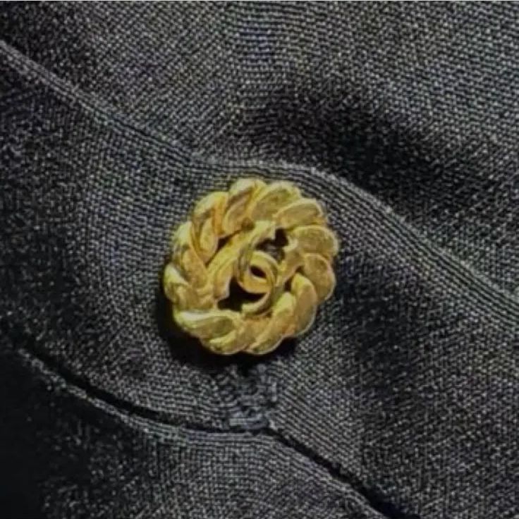 CHANEL シャネル シルク 金釦 ワンピース 36 - メルカリ