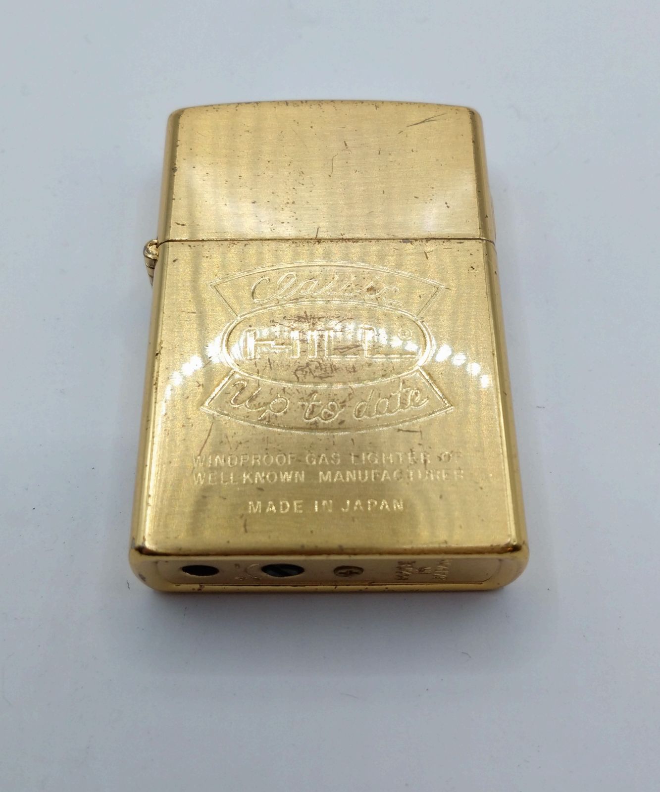 MADE IN JAPAN ゴールド ガスライター 刻印 レトロ クラシック - メルカリ