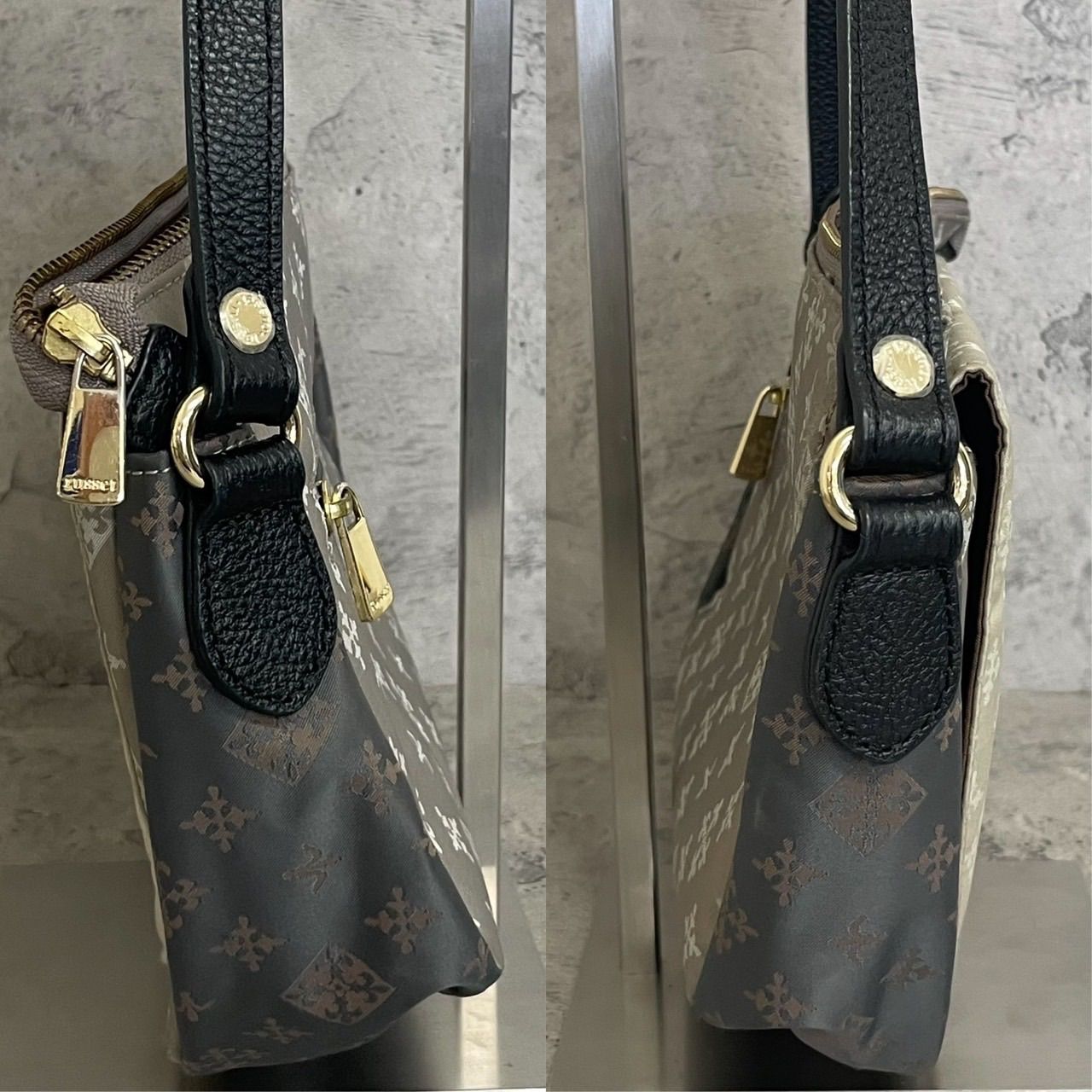 美品 ラシット ショルダーバッグ マルチカラー フラップ モノグラム