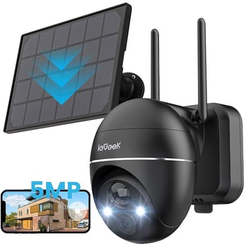 迅速に発送 2025最新5 MPメンテナンスフリー ieGeek 防犯カメラ 屋外 ソーラー ワイヤレス 500万カラー夜間撮影 監視カメラ PIR人体検知 電源不要 玄関カメラ 360°自由雲台 5 DB 1 cb 3 da 03