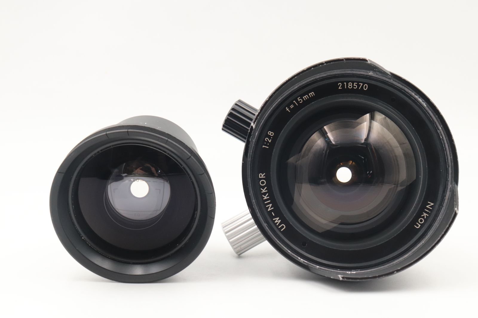 NIKON UW-NIKKOR 15mm f/2.8 レンズ 専用ファインダー付 良上品☆ニコン Nikon UW-Nikkor 15mm F2.8 魚眼レンズ 水中レンズ